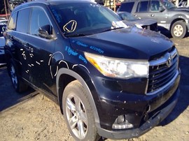 2014 TOYOTA HIGHLANDER, BLACK, LIMITED, 3.5L, AT,  AWD. Z25934